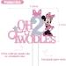 Mouse Oh Twodles Cake Topper for Girls Pink Glitter Mouse Second 2nd Birthday Cake Topper with Pink Bows for Girls Birthday Party Decorations Supplies(Double-sided) Silver&pink (Silver&pink) - Buy Online on GoSupps.com