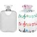 Colorful Naanle Hot Water Bottle with Musical Notes - 1L for Bed Hand & Feet Pain Relief | Transparent Bag Included - Heat & Cold Therapy - Buy Online on GoSupps.com