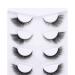 gootrades Cat Eye Eyelashes - 5 Pairs 3D Faux Mink False Winged L Curl Extension - Natural Look Mimic Eyelashes (Style-03) - Buy Online on GoSupps.com
