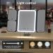 WEILY Portable Travel Makeup Mirror with Lights - 1X 3X 7X Magnification - Touch Control Trifold Mirror - Three Colors Dimmable - Black - Buy Online on GoSupps.com