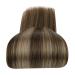 Sunny 22inch Sew in Hair Extensions Real Human Hair Brown Weft Highlights Bundle 100g #4/27 Dark Brown Caramel Blonde - Buy Online on GoSupps.com