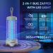 Imenlox Bug Zapper Outdoor with LED Light Cordless Mosquito Zapper Indoor 2500mAh Electric Rechargeable Fly Zapper 2-in-1 Portable Fly Traps Fly Zapper for Home Backyard Camping Patio(White) - Buy Online on GoSupps.com