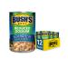 BUSH'S BEST Reduced Sodium Garbanzo Beans, Source of Plant Based Protein and Fiber, Low Fat, Gluten Free, 16 oz (12 cans)