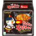 Samyang Buldak Hot Chicken Ramen Spicy Fire Noodle Ultimate Challenge - 5 Packs Original Noodles & 1 Bottle Fire Sauce - Buy Online on GoSupps.com