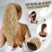 BARSDAR Blonde Ponytail Extension - 18 Inch Long Curly Wavy Claw Clip Hairpiece for Women - Synthetic Multi-layered Ponytail Extension in Buttery Blonde Ombre Beige - Ideal for Daily, Party, Halloween - Buy Online on GoSupps.com
