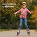 New Bounce Adjustable Inline Skates | Pink Medium (3-6 US) | 4 Wheel Blades Roller Skates for Kids and Adults | Outdoor Rollerskates for Girls and Women | Beginners & Advanced - Buy Online on GoSupps.com