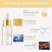 VEROA Peel Off Face Masks With Brush & Gold Serum 24K Gold Face Peel Mask Added Ginseng Extract Deep Skin Clean Purifying Acne for Blackheads Dirt Oil Control Pores Shrinking (50g+17ml) - Buy Online on GoSupps.com