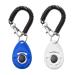 Txibi 2Pack Pet Dog Training Clicker with Wrist Strap - Durable Lightweight Easy to Use Pet Clickers for Cats Puppy Birds Horses (Blue + White)