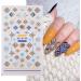 Manicure With Textured Slider Gel Geometry French Design Nail Stickers Acrylic 5D Colorful(5D-K150) - Buy Online on GoSupps.com