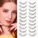 Emeda manga eyelashes 10 pairs of anime false eyelash transparent band manga lashes japanese manga eyelashes for cosplay fake anime eyelashes (em 05) EU-EM05
