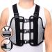 ORTONYX Sternum and Thorax Support Chest Brace / ACHB5255-XXL 2X-Large (Pack of 1) Black/Gray