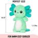 Mint Axolotl Microwavable Heating Pad - Cute Kawaii Plushie for Women and Kids - Hot/Cold Therapy Stuffed Animal - Perfect Axolotl Gift - Buy Online on GoSupps.com