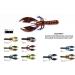 YUM Craw Chunk Soft Plastic Bait Bass Fishing Lure - 2.75 Watermelon/Red - Buy Online on GoSupps.com