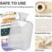 NAANLE Hot Water Bottle with Flower Strips - 1L Transparent Cover for Bed Hand & Feet Warmth Pain Relief Heat & Cold Therapy - Buy Online on GoSupps.com