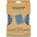 Knapp Made Combo Chainmail Cast Iron Scrubber with Silicone Core - Premium Cleaner for Cookware Skillets Woks - Heavy Duty Rings - Ice Blue - Buy Online on GoSupps.com