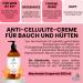 Large 500ml Anti-Cellulite Cream for Abdomen & Hips | Ritalia - Organic Slimming & Draining Effect for Thighs & Buttocks - Buy Online on GoSupps.com