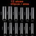 JZK 240x Clear C Curve Half Cover Square Nail Tips Extra Long For Acrylic Extensions Square False Finger Nail Tips For Gel And Acrylic Nails False Nail Extension Tips - Buy Online on GoSupps.com