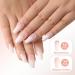 Morily 24Pcs Pink Ombre Press On Nails with Rhinestones - Long Medium Length Artificial Manicure Kit for Women and Girls - Buy Online on GoSupps.com