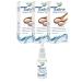 NATUREPRO All Natural Saline Nasal Spray 0.75 fl. oz. 3 Pack Kosher Dual Salt Moisturizing Formula