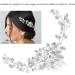 Crystal Pearl Hair Comb Multipurpose Alloy Beautiful Exquisite Elegant Bridal Hair Accessories For Award Ceremony Wedding (Silver) - Buy Online on GoSupps.com
