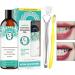 Alcohol-free mouthwash - 237ml natural alcohol-free mouthwash for teeth cleaning | Mouthwash with tongue scraper and toothbrush for teeth whitening | For health dry repair - Buy Online on GoSupps.com