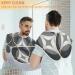 Gray Black Pattern Beard Bib Apron - Beard Hair Catcher for Men | Ideal Father's Day & Christmas Gifts with Suction Cups - Buy Online on GoSupps.com