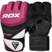 RDX MMA gloves women for martial arts women Maya hide leather sparring training gloves professional kickboxing grappling gloves punching glove for punching bag sandbag freefight muay thai (reusable) pink s