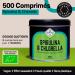 Organic Spirulina and Chlorella | 500 Tablets | 1500 mg per dose | Algae Spirulina and Chlorella Algae | No Additives - Soothing Effect - Detox | Organic Vegan Protein - Plastic Free - Buy Online on GoSupps.com