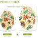 3-Pack Cleaning Kitchen Sponges Oval Sunflowers Autumn Maple Leaves Kitchen Cellulose Dishwashing Wood Pulp Cotton - Buy Online on GoSupps.com