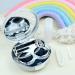 2-Piece Mini Contact Lens Container Set | Portable Travel Case with Mirror - Rose Gold & Silver - Buy Online on GoSupps.com