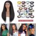 24 Kinky Straight Headband Wig for Women - FALSWAN Synthetic Yaki Straight Wig with Attached Headband - Full Machine Made None Lace Front Wig - 1B, 24 Inches - Buy Online on GoSupps.com