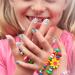 120 Pcs Girls Press On Fake Nails - Short Full Cover Artificial Nail Tips for Children | Sweet Girl Nail Art Decoration - Buy Online on GoSupps.com