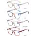VEVESMUNDO Anti-Blue Light Ladies Reading Glasses | Modern Floral Design | Prescription Light Purple 2.0x Visual Aid - Buy Online on GoSupps.com