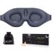 MZOO Sleep Eye Mask for Men Women, 3D Contoured Cup Sleeping Mask & Blindfold, Concave Molded Night Sleep Mask, Block Out Light, Soft Comfort Eye Shade Cover for Travel Yoga Nap, Silver Gray