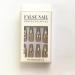 24Pcs False Nails rtificial Full Nail Tips Rhinestone Decor Nail Art with Design Press on Nails with Adhesive Tab for Women and Girls - Buy Online on GoSupps.com