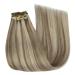 Youngsee 30 cm Light Brown Clip-In Hair Extensions | Real Hair Smooth & Lightweight | 7PCs #p8a/60 - Buy Online on GoSupps.com