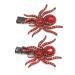 Halloween Sparkle Crystal Spider Hair Clips - Rhinestone Insect Barrette for Costume Dress-up in Red - Buy Online on GoSupps.com