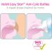 MAM Easy Start Anti-Colic Bottle 9oz (2 count) MAM Baby Bottle with Medium Flow Nipple Breastfed Baby Feeding Essentials Boy ( Packaging May Vary ) boy Anti-Colic Bottle(2 count) - Buy Online on GoSupps.com
