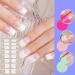 Semi-cured nail bands French gel stickers damage-free manicure supplies for women girls beginners and beauty enthusiasts. - Buy Online on GoSupps.com