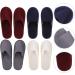 Amosfun Spa Slippers 8 Pairs Non-Slip Disposable Bath Sandals - Men's Women's Indoor Shower Slippers (Random Color) - Buy Online on GoSupps.com