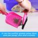 Mini Broom and Dustpan Cleaner for Small Pets - Ideal for Rabbit, Chinchilla, Hedgehog, Hamster - Blue - Buy Online on GoSupps.com