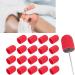 Nail Art Sanding Cap Set - Manicure Pedicure Tool for Home Salon (Red) - 16 x 25mm - Buy Online on GoSupps.com