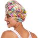 Sweet & Sweet Candy Lollipop Land Hair Towel 2 Pack - Super Absorbent Hair Drying Turbans with Button Twist Wrap for Women & Girls | Fast International Shipping - Buy Online on GoSupps.com