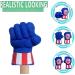 Incredible HOK Superhero Gauntlet Smash Hands Fists Plush Gloves Pair - Green Captain Am Blue Costume - Buy Online on GoSupps.com