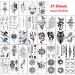 AWLEE 45 Sheets Temporary Tattoo for Men with 8 Large Tribal Totem Stickers - Waterproof and Removable Body Art Makeup Fake Tattoo (Pattern4) - Buy Online on GoSupps.com