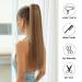 Oefei Ponytail Extension with Brown Highlights - 24 Inch Synthetic Braid with Velcro Fastener for Natural Look - Women s Hair Accessories - Buy Online on GoSupps.com