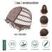 Buy Testar Long Dark Brown Wigs for Women | Curly Wigs with Air Bangs & Water Waves | Heat-Resistant Synthetic Hair for Daily & Party Use - Buy Online on GoSupps.com