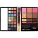 Profusion Cosmetics - Face - Professional Eyeshadow Lip Gloss Blush Highlighter Bronzer Eyebrow Wax Powder Eyeliner Pencil Brushes Included Makeup Set