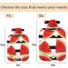 Naanle Stripes Flower Watermelon Heat Bottle 2L - Large Transparent Hot Water Bottle with Cover for Pain Relief Bed Warmer & Cold Therapy - Buy Online on GoSupps.com