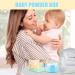 Pouffle de poudre et r cipient r cipient en poudre corporelle | Bo te saupoudrage cosm tique l ger | Baby Body Cosmetic Powder Puffe and Container Case pour la maison et les voyages Bleu - Buy Online on GoSupps.com